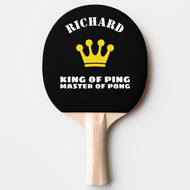 King of Ping Master of Pong Paddle (Front)