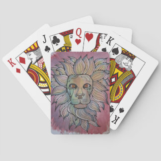King of Pink Original Watercolour Playing Cards