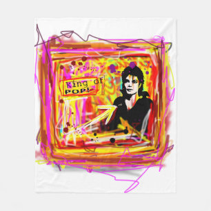 King of Pop Fleece Blanket