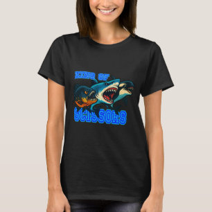King of Scissors PNG, Aggressive Shark Piranha Orc T-Shirt
