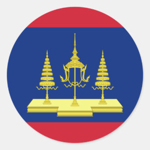 King Of Siam, Thailand flag Classic Round Sticker