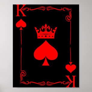 King Of Spade Game Black History Playing Card Men  Poster
