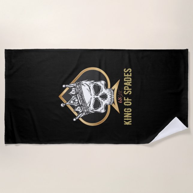 King of spades beach towel (Front)