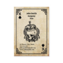 King of Spades - Business Card