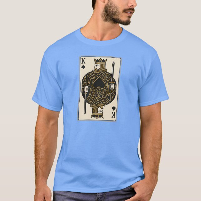 King of Spades — Regal Black & Gold T-Shirt (Front)