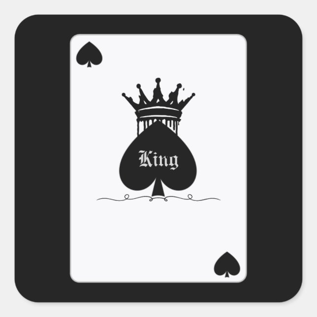 King of Spades sticker (Front)