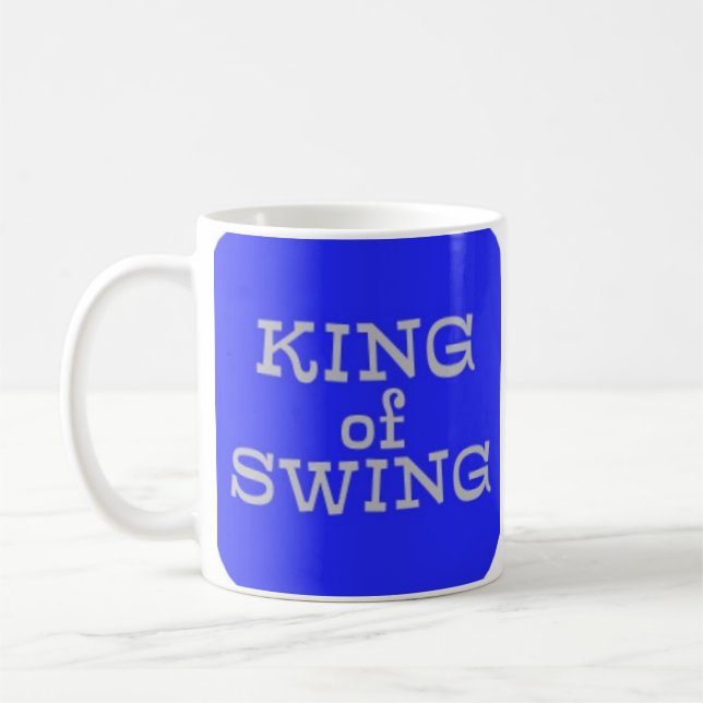 King of Swing Funny Golf Coffee Mug (Left)