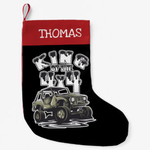 King of the 4x4 Off Road Mudding Small Christmas Stocking