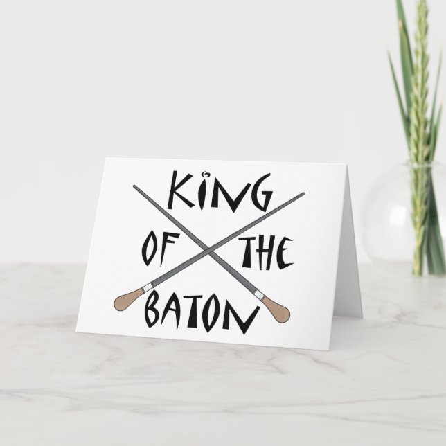 King of the Baton Conductor Gift Card (Front)