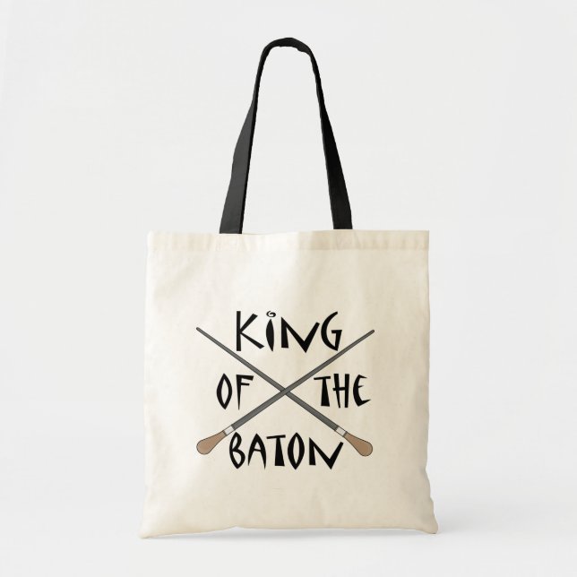 King of the Baton Conductor Gift Tote Bag (Front)