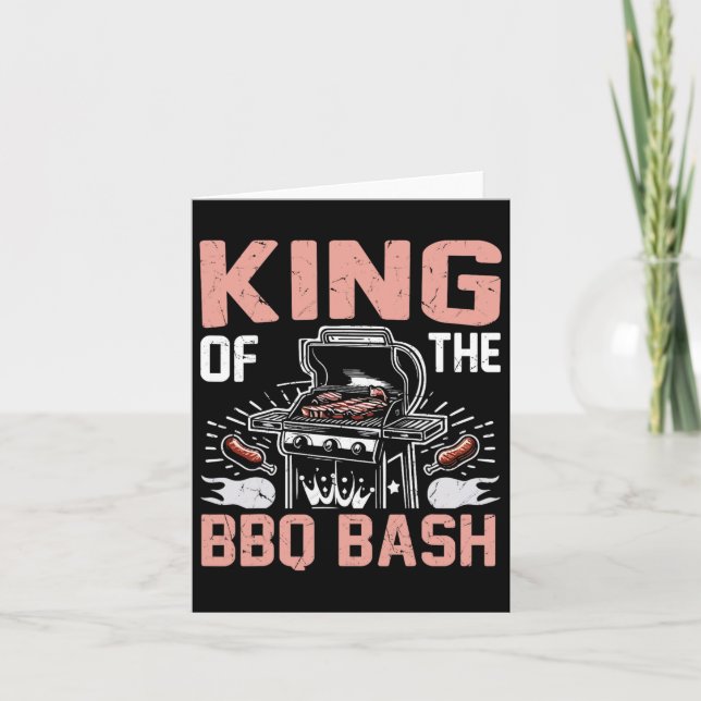 King Of The Bbq Bash Bbq Party  Card (Front)
