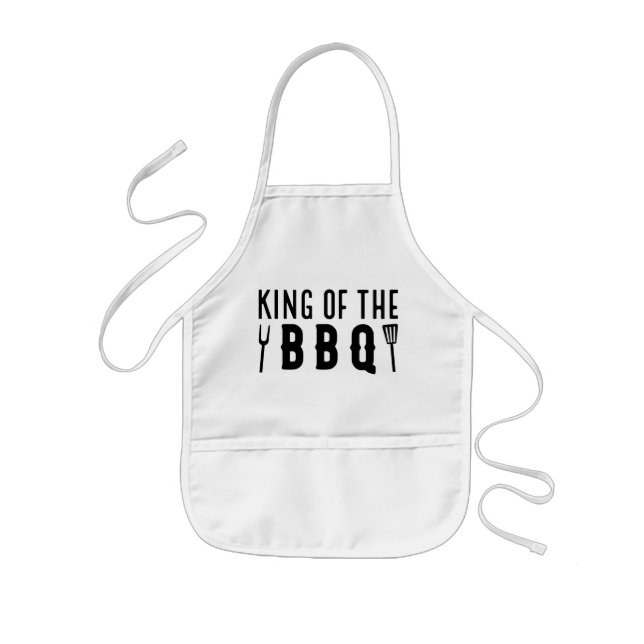 King Of The BBQ Kids Apron (Front)