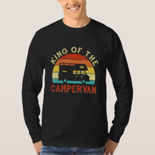 King Of The Campervan Motorhome Retro Camping T-Shirt