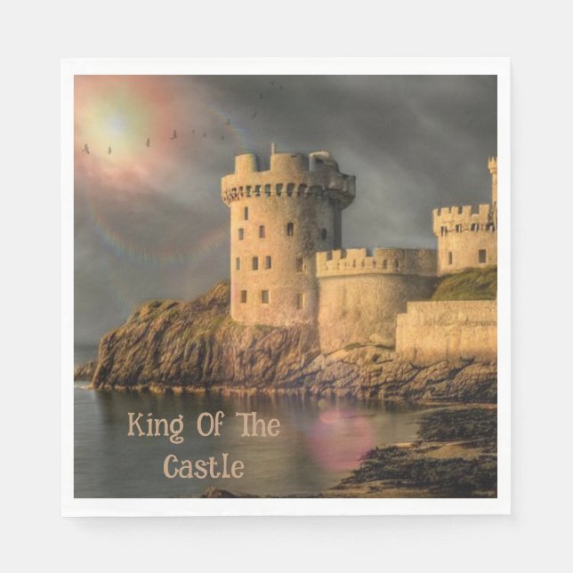 King Of The Castle Birthday Napkin (Front)