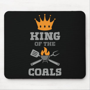 King Of The Coals Grilling Grill Barbecue Meat Bbq Mouse Pad