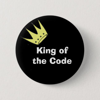 King of the Code 6 Cm Round Badge