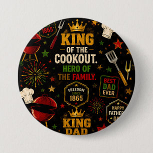 King of the Cookout 7.5 Cm Round Badge