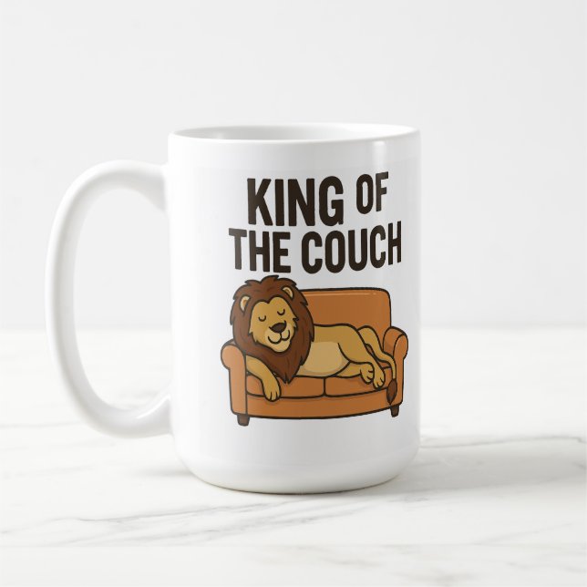 King of the Couch Coffee Mug (Left)