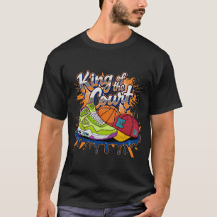 King of the Court Basketball Streetwear Graphic Te T-Shirt