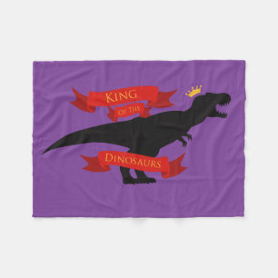 King of the Dinosaurs Fleece Blanket
