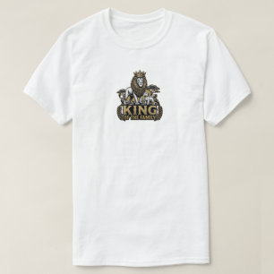 King of the Family Lion Dad and Cub Father's Day T T-Shirt