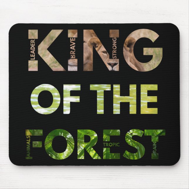 King of the Forest  Mouse Pad (Front)