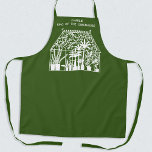 King of the Greenhouse Personalised Gardening Apron<br><div class="desc">A vintage greenhouse full of fabulous plants,  with text saying King of the Greenhouse.  Change the name to personalise.  Perfect for your favourite gardener.  Original art by Nic Squirrell.</div>