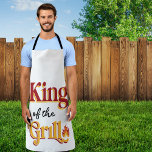 King of the Grill Barbecue Apron<br><div class="desc">Unleash your inner pitmaster with the King of the Grill Barbecue Apron! This stylish and playful apron features fun, modern typography that boldly proclaims your title as the reigning king of backyard grilling. Crafted for both functionality and flair, it’s perfect for firing up the barbecue, flipping burgers, and impressing guests...</div>