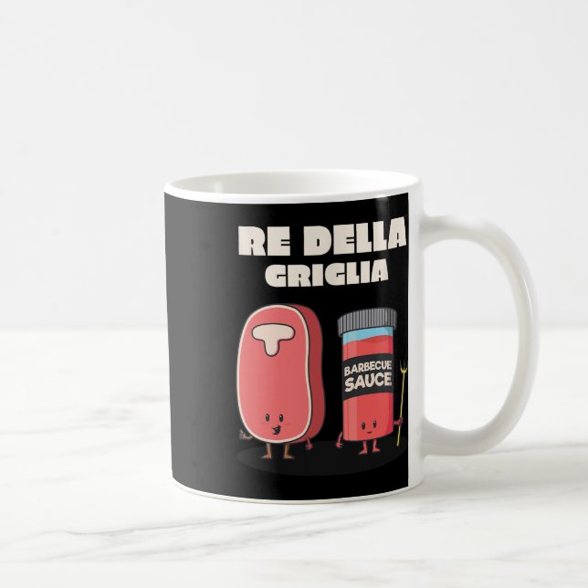 King Of The Grill Bbq Barbecue Grill  Coffee Mug (Right)