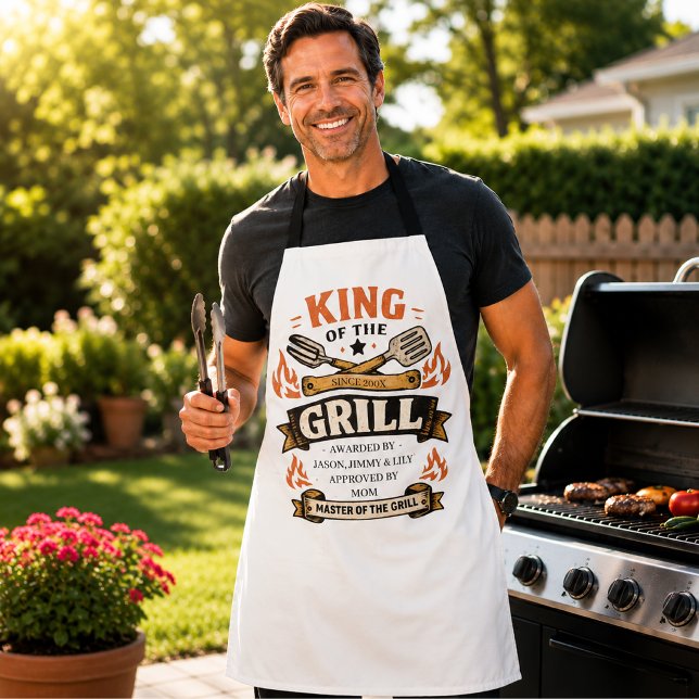 King of the Grill BBQ Dad Father’s Day Apron (Creator Uploaded)