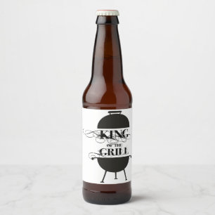 King Of The Grill Beer Bottle Label