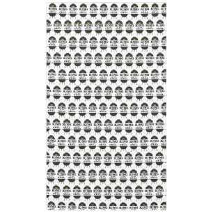 King Of The Grill, Black Gold Crown Tablecloth
