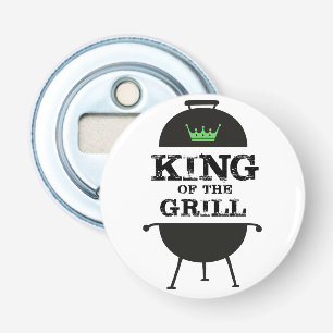 King Of The Grill, Black Green Crown Bottle Opener