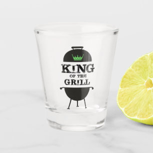 King Of The Grill, Black Green Crown Shot Glass