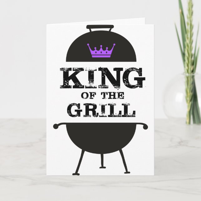 King Of The Grill, Black Purple Crown Card (Front)