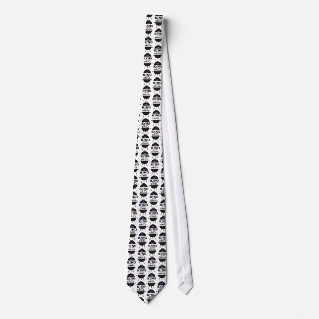 King Of The Grill, Black Purple Crown Tie (Front)
