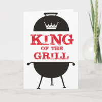 King Of The Grill, Black White Crown Red