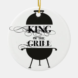 King Of The Grill Ceramic Tree Decoration