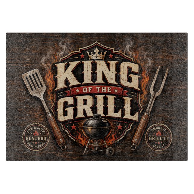 King of The Grill Cutting Board (Front)