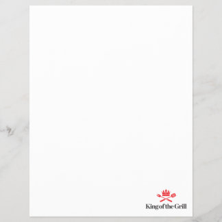 King of the Grill Flyer