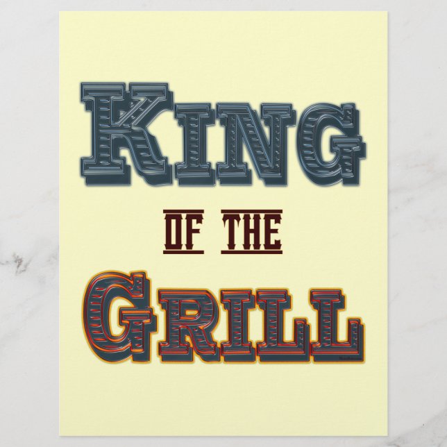 King of the Grill Flyer Template (Front)