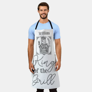 King of the Grill Funny BBQ Apron for Dad