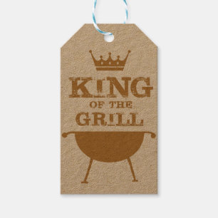 King Of The Grill, Gold Gift Tags