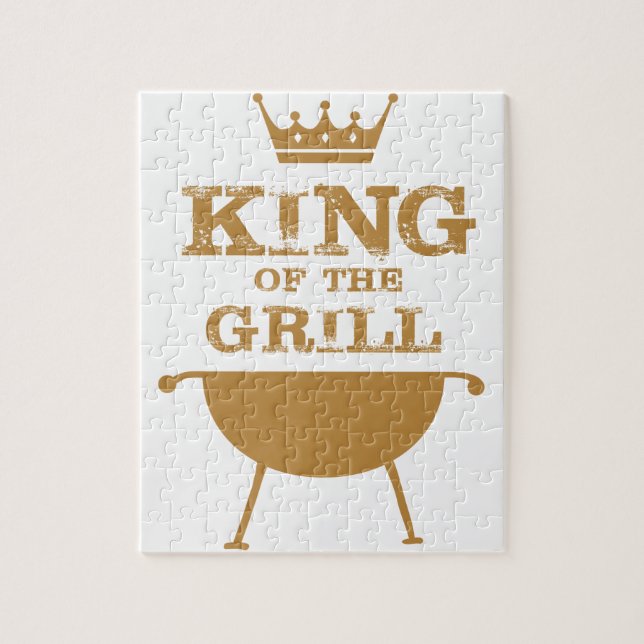 King Of The Grill, Gold Jigsaw Puzzle (Vertical)