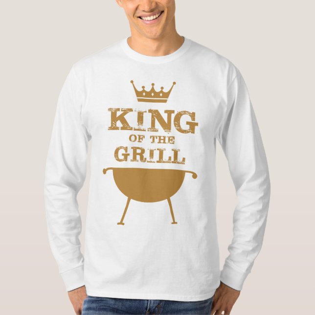 King Of The Grill, Gold T-Shirt (Front)