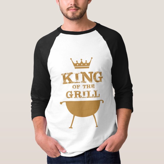 King Of The Grill, Gold T-Shirt (Front)