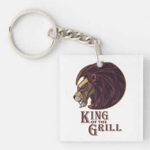 King of the Grill Key Ring