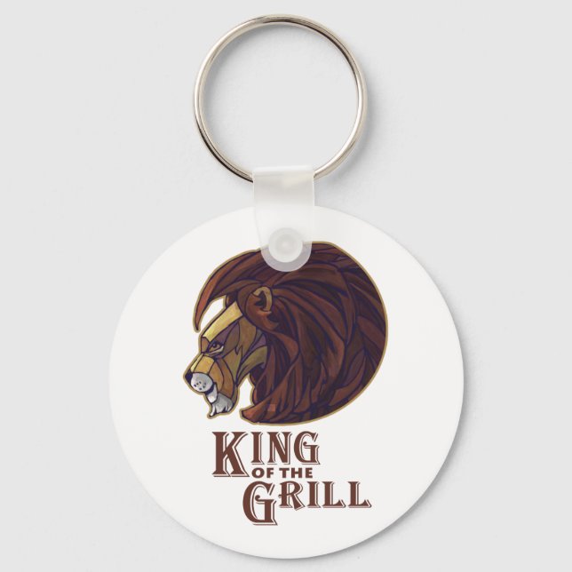 King of the Grill Key Ring (Front)