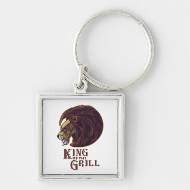King of the Grill Key Ring (Front)