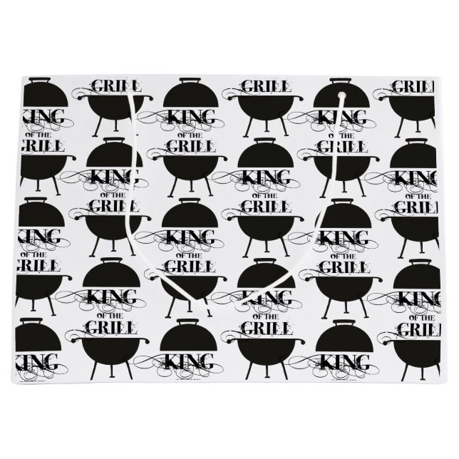 King Of The Grill Large Gift Bag (Front)